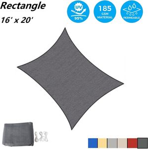 <span class=keywords><strong>Voile</strong></span> <span class=keywords><strong>d</strong></span>'<span class=keywords><strong>ombrage</strong></span> rectangulaire personnalisée pour extérieur, 16' x 20', anti-UV, pour patio, jardin et pelouse – Vente en gros - Product Image 4
