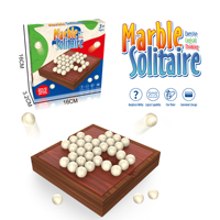 Jeu de société classique pour enfants, Marbile Solitaire, exercice de réflexion logique, Tic-Tac-Toe, Klotski, jouet de société