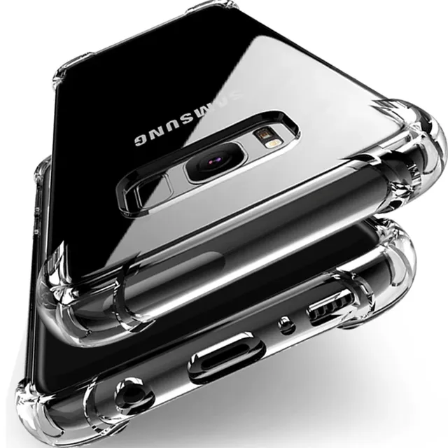 Thick Shockproof Silicone Phone Case for Samsung Galaxy S20 S21FE S22 S23 Ultra S10 S9 S8 Plus S7 Edge Note 20 10 9 8 Back Cover