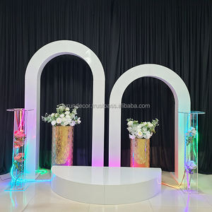Arche de mariage en métal blanc personnalisable FURUN, grande, amovible, durable, écologique, cadre à fleurs pour la décoration d'événements et de fêtes - Product Image 4