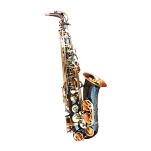 Saxofone de níquel preto profissional jyas102dbnl