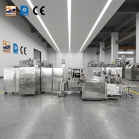 Nouvelle ligne de production automatique de cornets Barquillo en acier inoxydable avec commande tactile, haute capacité, facile à utiliser