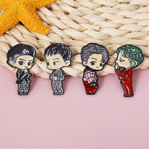 金属ピンkpopロゴハードソフトエナメルバッジ楽器服アニメラペルピン - Product Image 6