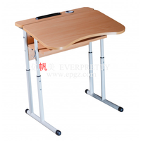 Ensemble scolaire individuel de haute qualité mobilier scolaire siège unique chaise de bureau d'étudiant chaise de salle de classe et bureau