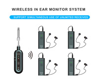 Système de monitoring intra-auriculaire sans fil TX-M9 pour chanteur, retour de scène, accompagnement musical, hôte audio, retour vocal en temps réel, IEM UHF