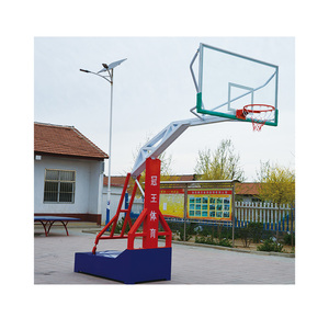<span class=keywords><strong>Canestro</strong></span> da Basket Regolabile in Altezza Elettroidraulico per Interno ed Esterno, Dimensioni Standard FIBA - Product Image 1