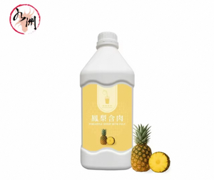 Private Label Pineapple Juice Concentrate Syrup For <b>Boba</b> Teas 2.5kg Bottle Halal Liquid For Tropical Beverage Concept - Product Image 1