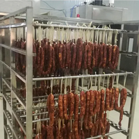 Machine à fumer professionnelle pour saucisses, poisson et viande, en acier inoxydable, four à fumer pour saucisses, bacon, dinde et jambon