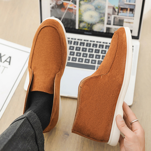 New Men's Casual <b>Shoes</b> Oxford Lace-up <b>Soft</b>-<b>soled</b> Japanese Retro Breathable Board <b>Shoes</b> Matte Trendy <b>Shoes</b> 8301 - Product Image 1