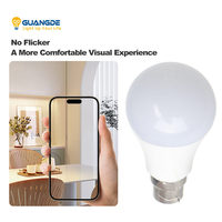 Ampoule LED A60 de haute qualité, lumière du lever du soleil, culot B22, alimentation CA, 6500K, résidentielle, angle de faisceau 210°, IRC>80, certifiée CE, 25000 heures