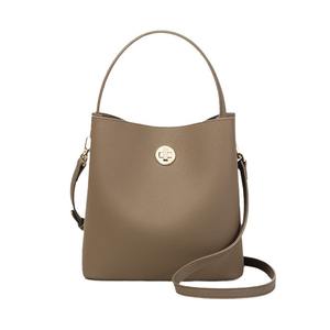 Sac seau en cuir véritable pour femmes, grande capacité, sac à main étanche à bandoulière, mode minimaliste, doux, toutes saisons, 21.5x22.5x13cm - Product Image 5