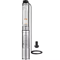 Pompe à Eau Submersible Monophasée Haute Pression 4SDM8-6 1 CV pour l'Irrigation Agricole et les Puits Profonds
