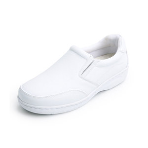 Giày da bò unisex đế thấp, kiểu dáng thường ngày, thoáng khí, chống trơn trượt, chống tĩnh điện, thoải mái, dành cho đầu bếp, y tá, đế cao su - Product Image 1