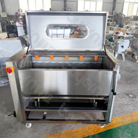 Machine à Laver et Éplucher les Pommes de Terre, Manioc, Patates Douces, Carottes, Betteraves – Éplucheuse à Brosse Professionnelle