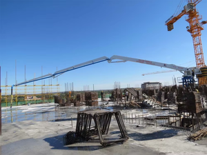 JIUHE Hgy 24m Elevator Shaft-climbing Type <b>Concrete</b> Distributor Hydraulic Placing Boom - Product Image 5