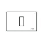 White Snap Resin <b>Plate</b> 12 In X 7.5 In X 0.6 In For Wall <b>Switches</b> - Product Image 1