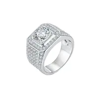 Rings Diamond Ring 2022 Fashion Hot Selling Dainty Rings Loose Vvs Lab Grown Diamond 925 Sterling Silver Ring Opal Ring Fpr Male Men