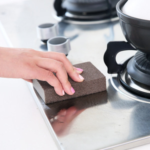Diamond abrasive sponge, kitchen cleaning supplies, dishwashing and pot washing brush, rust removal and abrasive sponge <b>block</b>, - Product Image 1
