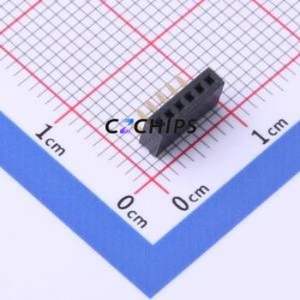 X1311FR-06-C43D24 Pin Socket Bent Lead Through Hole,P=1.27mm Connector 1x6P 1.27mm Square Hole Right Angle Insert - Product Image 1