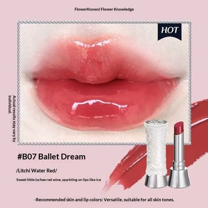 <span class=keywords><strong>Gloss</strong></span> à lèvres solide effet miroir pour femme, non-tachant, non-transfert, fini rosé, couleur nude - Product Image 5