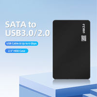 Caja Externa para Disco Duro de 2.5 Pulgadas SATA a USB 3.0, Carcasa de Plástico ABS para HDD con Tamaño de 9.5mm y Capacidad de 2TB