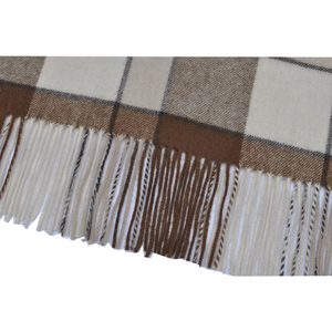 BLUE PHOENIX Europe Style Geometric Plant <strong>Tartan</strong> <strong>Throw</strong> Blankets Bulk 100% Wool Cozy Soft Winter Woven for Sofa - Product Image 5