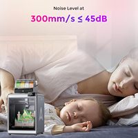 Imprimante 3D K2 Plus 350x350x350mm FDM, filament PLA, impression multicolore, double caméra IA, plateau chauffant en verre trempé, prise EU