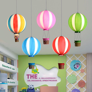 JYLIGHTING Nordic mongolfiera <span class=keywords><strong>lampadario</strong></span> ristorante bar lampada per bambini per la stanza dei bambini centro commerciale con lampada a sospensione colorata - Product Image 4