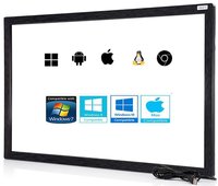 Nouvel écran tactile infrarouge de 24 pouces avec interface USB multi-projection, certifié ROHS, pour usage professionnel