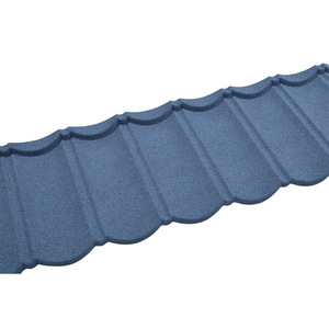 Matériau de construction Villa <span class=keywords><strong>Metro</strong></span> 0.4mm Tuile de toiture en acier revêtue de pierre colorée en tôle - Product Image 4