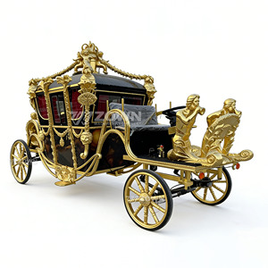 Calèche royale électrique décorative sans chevaux, à batterie, pour mariages en plein air, sites touristiques, stations balnéaires et visites guidées - Product Image 2
