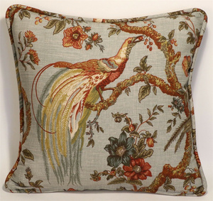 Federa per <span class=keywords><strong>Cuscino</strong></span> in Poliestere con Bordatura, Copricuscino Primaverile Blu-Grigio - Product Image 5