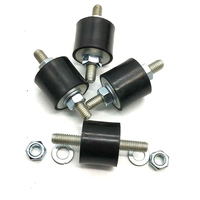 Fabricant OEM/ODM – Supports d'isolation des vibrations cylindriques à goujons, en caoutchouc moulé sur mesure, robustes et métalliques, pour amortisseurs de chocs