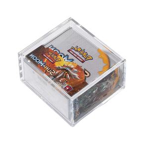 Custom transparent Booster Display Case Acrylic Box With Magnetic Lid