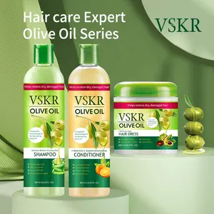Professional Manufacture Deep Cleansing Natural Olive Oil Shampoo Hair Care Set Repair Nourish