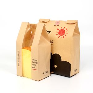 High Grade Waterproof Oil Resistant Fade Proof Kraft Paper Sacks for <b>Baked</b> <b>Goods</b> Desserts Fried Snacks - Product Image 3