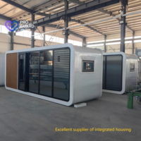 Maison préfabriquée de luxe en conteneur, insonorisée, design moderne, installation rapide pour glamping, resort, maison d'hôtes