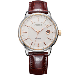 Reloj Mecánico para Hombre, Diseñ<span class=keywords><strong>o</strong></span> Nuevo, Calidad Premium, Esfera Blanca, Plateado, Movimiento Japonés 8215, Resistente al Agua 5ATM, Listo para Enviar - Product Image 1