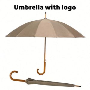Parapluie de golf personnalisé en promotion, cadeau d'affaires, impression de logo publicitaire, parapluie droit coupe-vent et imperméable pour la pluie - Product Image 3