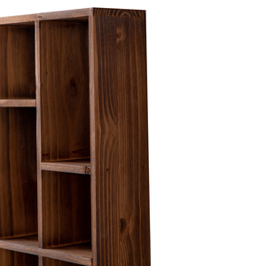 Giá sách gỗ, giá để đồ, giá trưng bày, kệ gỗ treo tường kiểu rustic, tủ kệ độc lập, kệ sách 9 ngăn - Product Image 2