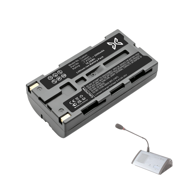 Customized Conference Microphone Battery for TOA TS Series Delegate Unit Battery Factory Direct UN38.3 Certified OEM ODM