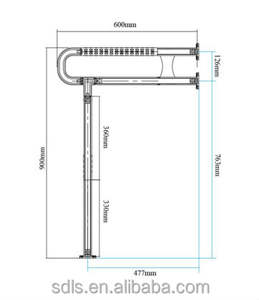Barre d'appui pour toilettes et urinoirs en acier inoxydable, design moderne chinois, sans obstacle, pour la sécurité en salle de bain - Product Image 6
