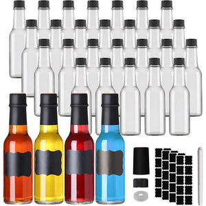 Bouteilles en verre pour sauces Sauce piment Sauce piquante 5oz 150ml <span class=keywords><strong>Bouteille</strong></span> Snap On Orifice Réducteur <span class=keywords><strong>Goutteur</strong></span> Insert - Product Image 2