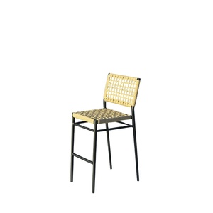 Moderno al aire libre Bistro <span class=keywords><strong>restaurante</strong></span> <span class=keywords><strong>terraza</strong></span> cuerda de aluminio reposabrazos sin barra alta muebles al aire libre Muebles de Jardín conjuntos de muebles - Product Image 1