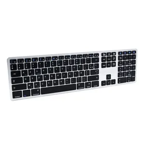 Oem arabic azerty arabic bluetooth keyboard with number pad for samsung galaxy tab pc pad android tv