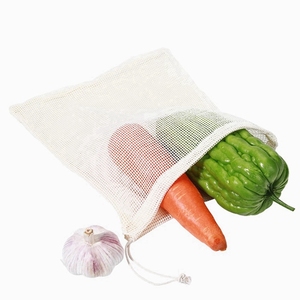 Bolsas de algodón reutilizables para frutas y verduras, bolsas de <span class=keywords><strong>malla</strong></span> con cordón para almacenamiento de cocina, para el hogar, producen bolsas de <span class=keywords><strong>malla</strong></span> de algodón - Product Image 6