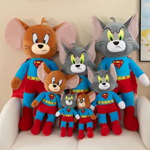 En iyi satış kedi Tom ve fare Jerry film kedi Tuffy Nibbles fare Plushies dolması hayvanlar sabun aksiyon figürü stüdyo oyuncak bebekler