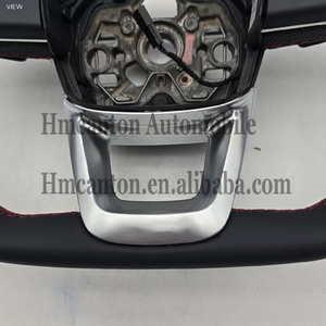 พวงมาลัยรถยนต์แบบมีรูพรุนทำจากหนังสำหรับรถ Audi A3 A4 A5 A8 Q5 Q7 TT B9 - Product Image 6