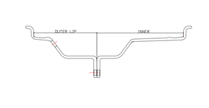 WY ล้อล้อแม็กแบบ3ชิ้น12ถึง26นิ้วทำจากอะลูมิเนียมชุบโครเมียม - Product Image 5
