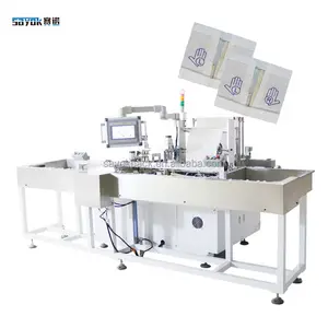 Easy To Operate Surgical Glove Wrist Turnover Inner Paper Lining Wallet Packaging Machine Automatic Glove Packing Machinery